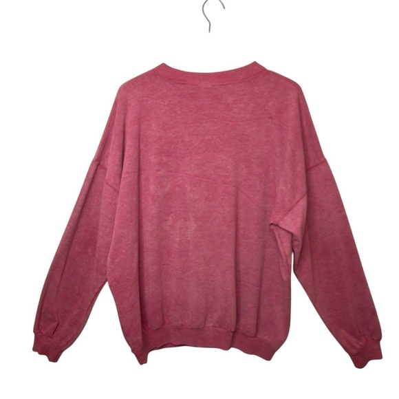 Vintage New Jersey Sunwashed Red Women’s Oversized Super Soft Sweatshirt Sz L - Picture 7 of 9
